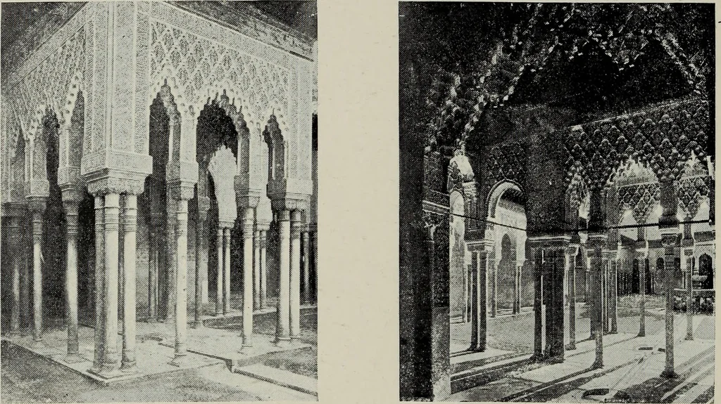 An illustration from The Alhambra, being a brief record of the Arabian conquest of the Peninsula, 1907, leaf 349