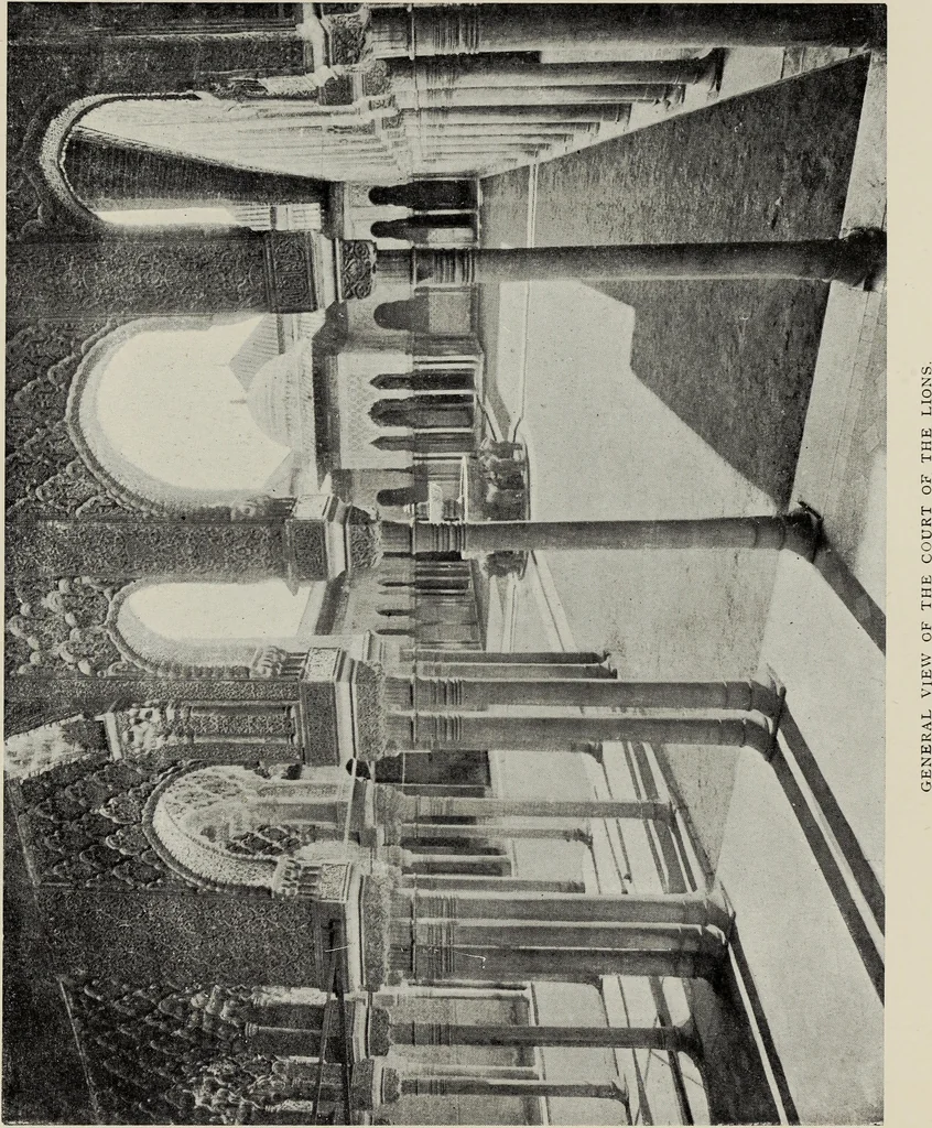 An illustration from The Alhambra, being a brief record of the Arabian conquest of the Peninsula, 1907, leaf 350