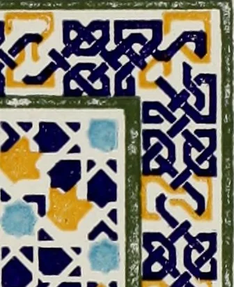 An illustration from The Alhambra, being a brief record of the Arabian conquest of the Peninsula, 1907, leaf 354