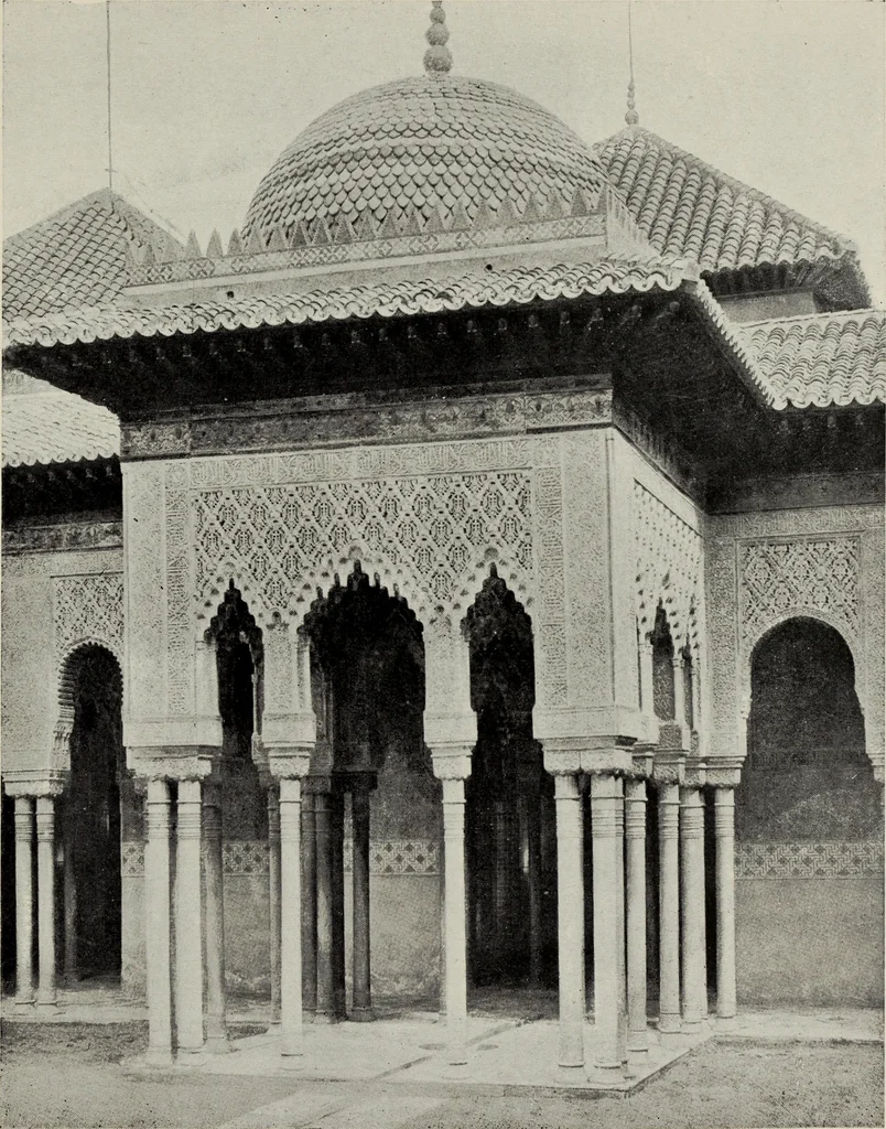 An illustration from The Alhambra, being a brief record of the Arabian conquest of the Peninsula, 1907, leaf 368