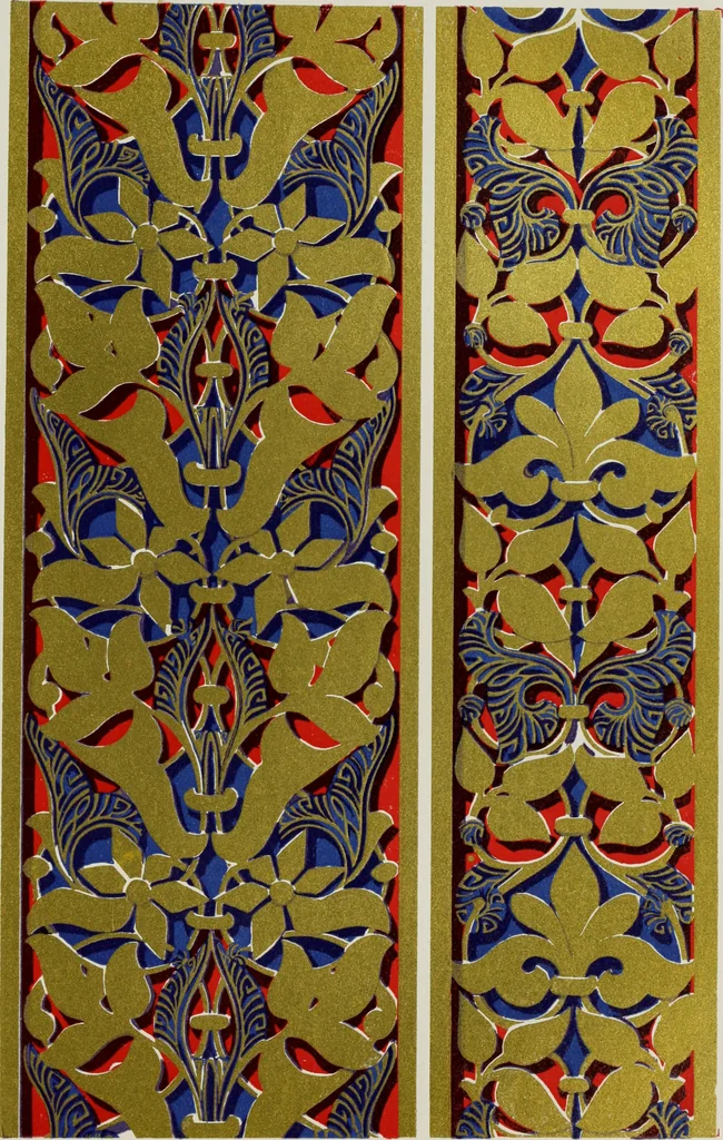 An illustration from The Alhambra, being a brief record of the Arabian conquest of the Peninsula, 1907, leaf 416
