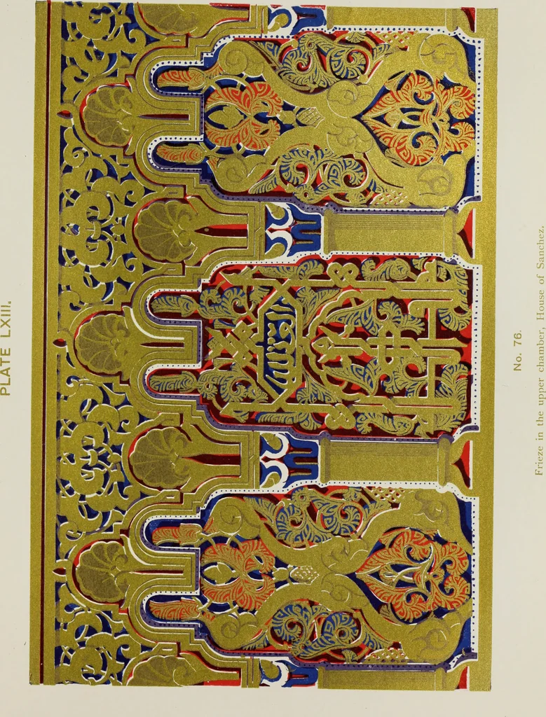 An illustration from The Alhambra, being a brief record of the Arabian conquest of the Peninsula, 1907, leaf 426