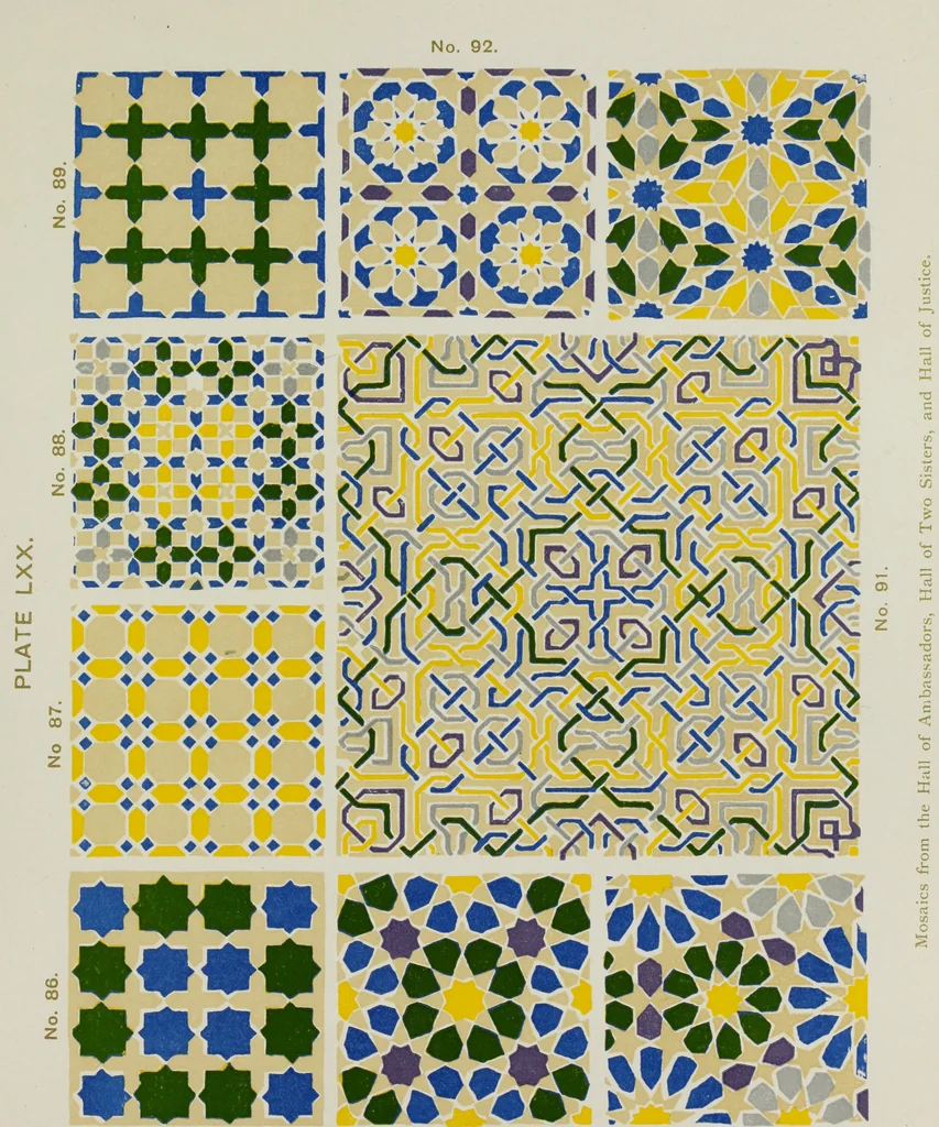 An illustration from The Alhambra, being a brief record of the Arabian conquest of the Peninsula, 1907, leaf 456