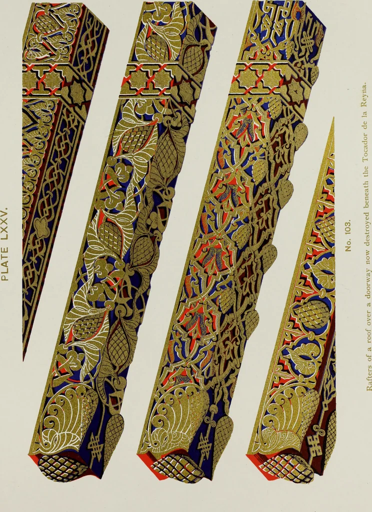 An illustration from The Alhambra, being a brief record of the Arabian conquest of the Peninsula, 1907, leaf 482