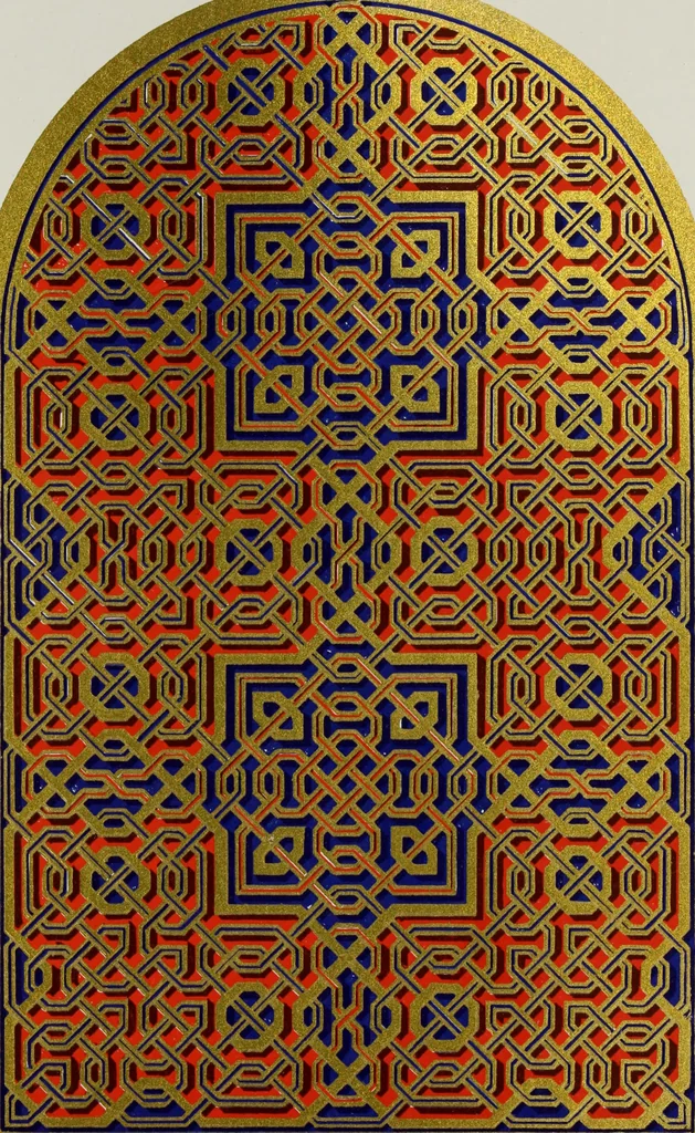 An illustration from The Alhambra, being a brief record of the Arabian conquest of the Peninsula, 1907, leaf 490