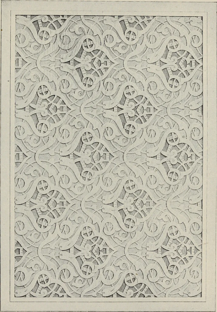 An illustration from The Alhambra, being a brief record of the Arabian conquest of the Peninsula, 1907, leaf 494