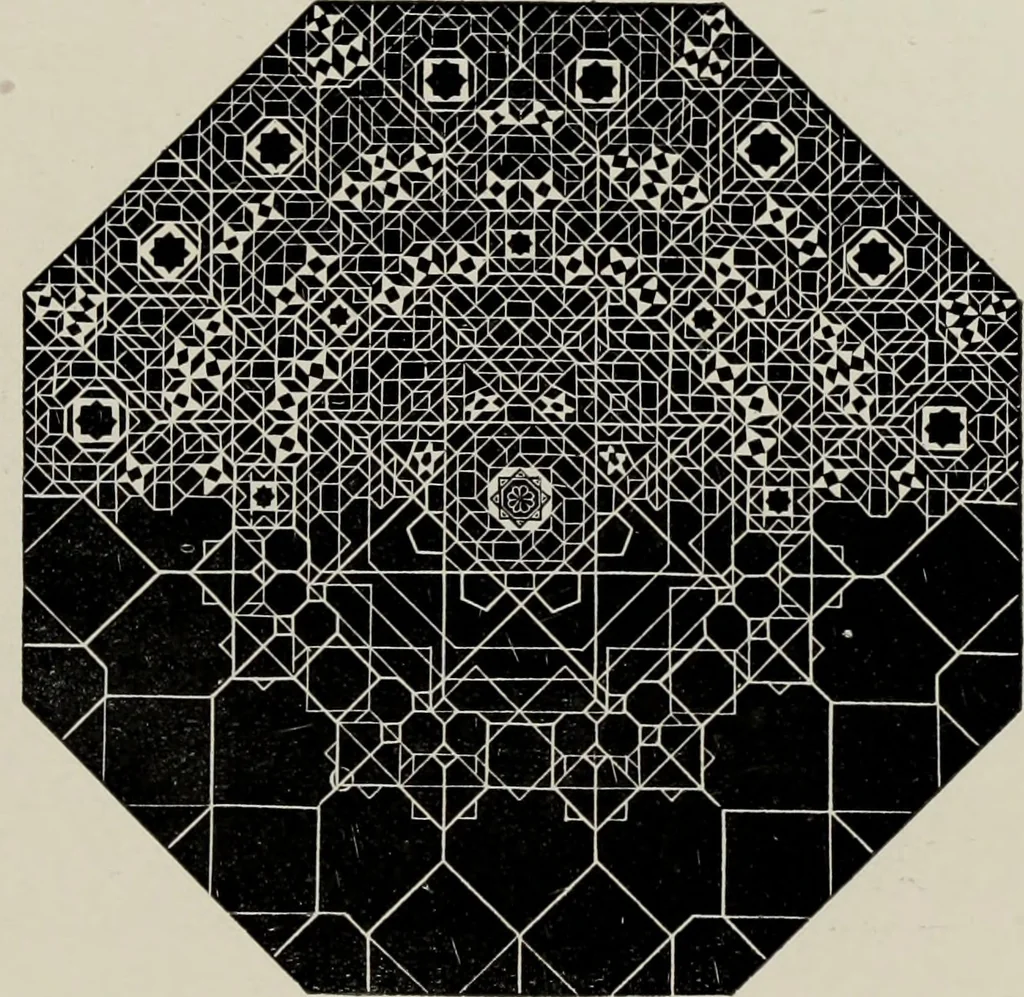 An illustration from The Alhambra, being a brief record of the Arabian conquest of the Peninsula, 1907, leaf 50