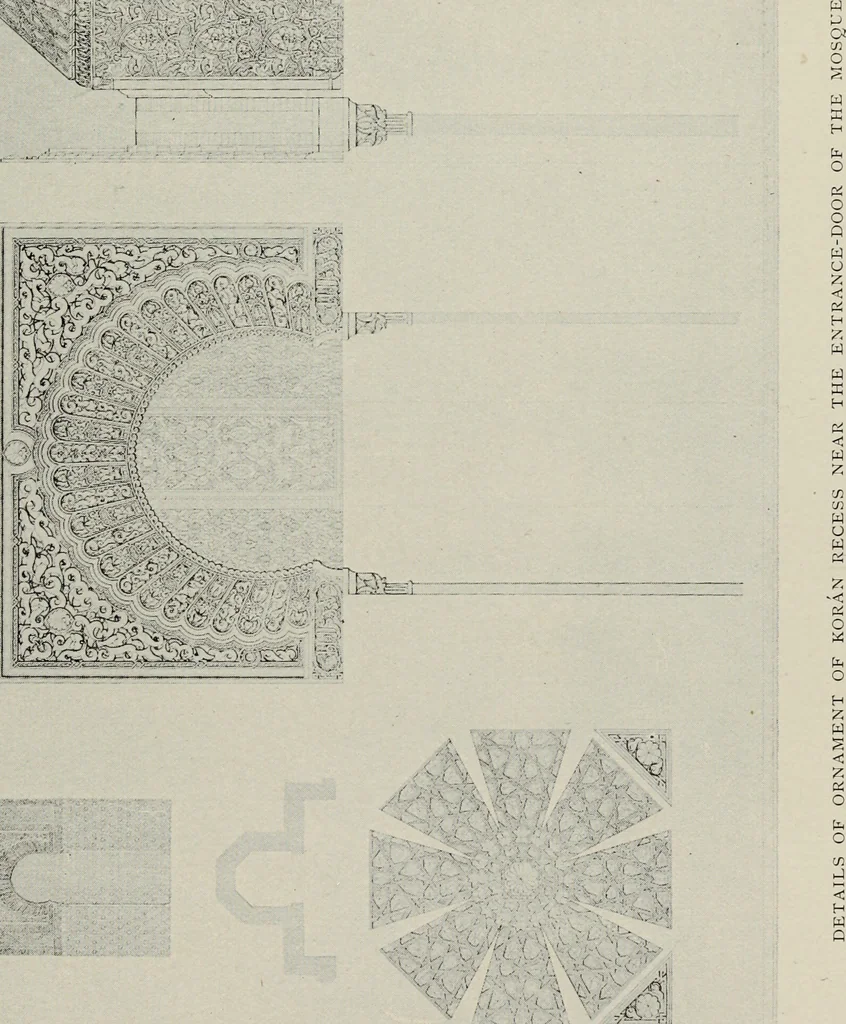 An illustration from The Alhambra, being a brief record of the Arabian conquest of the Peninsula, 1907, leaf 542