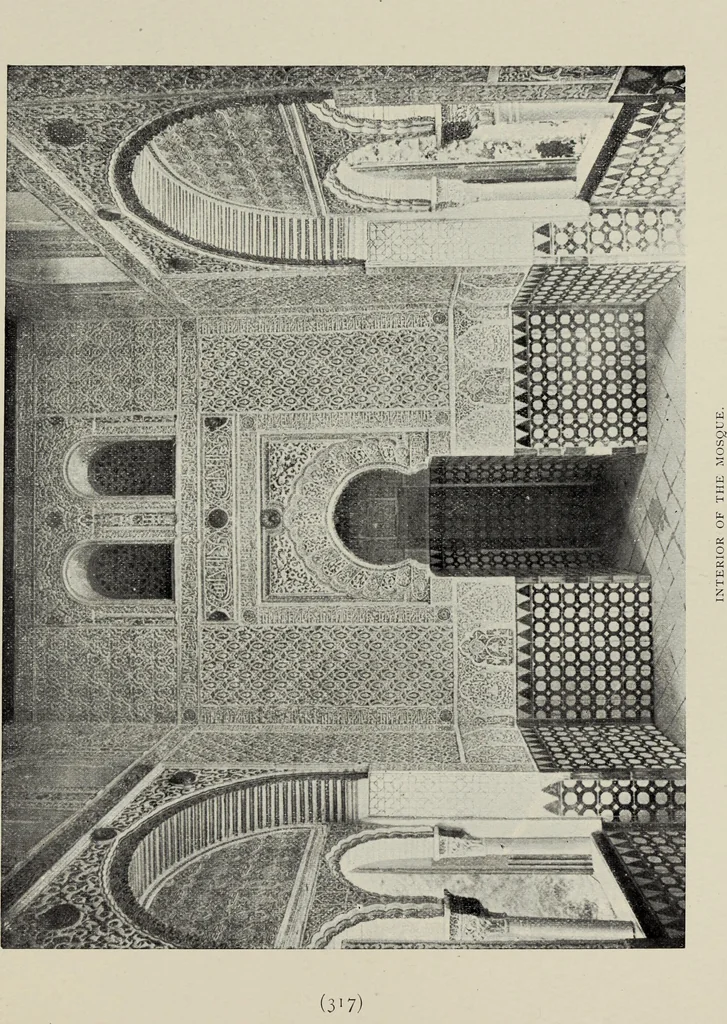 An illustration from The Alhambra, being a brief record of the Arabian conquest of the Peninsula, 1907, leaf 550