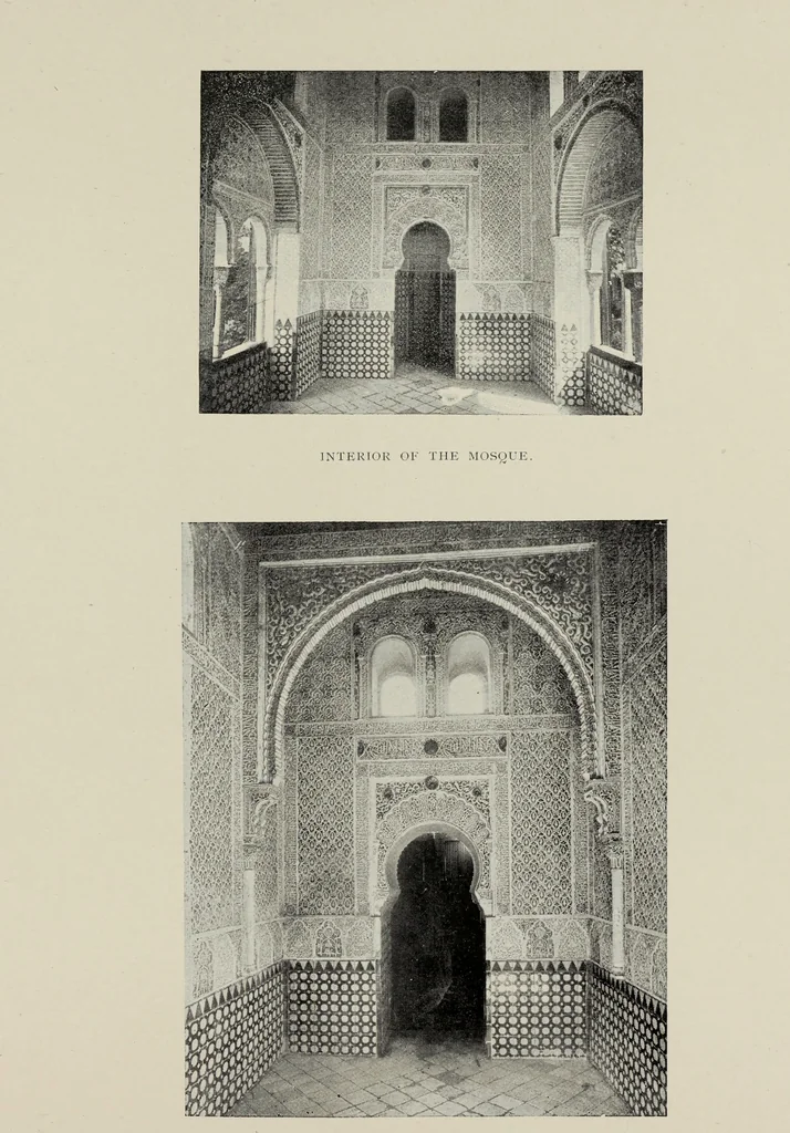 An illustration from The Alhambra, being a brief record of the Arabian conquest of the Peninsula, 1907, leaf 552