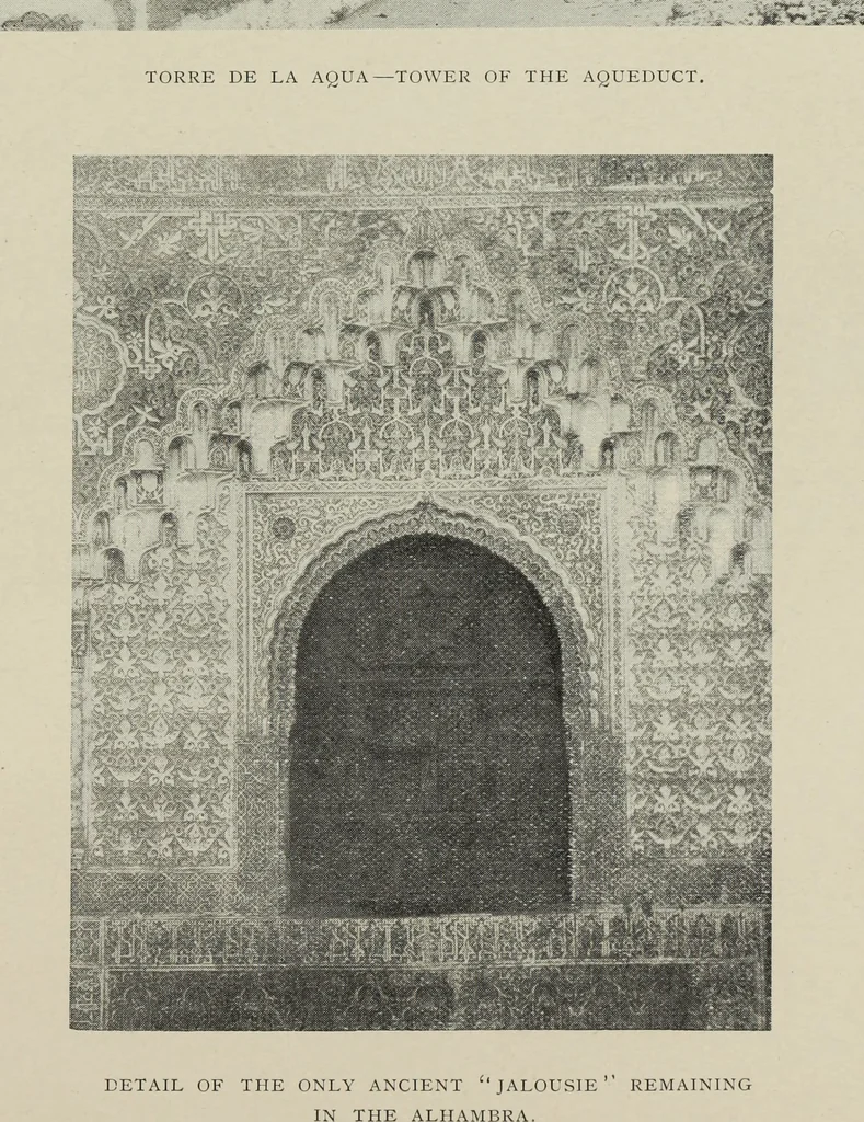 An illustration from The Alhambra, being a brief record of the Arabian conquest of the Peninsula, 1907, leaf 582