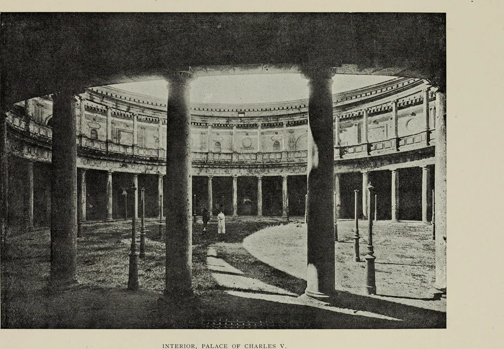 An illustration from The Alhambra, being a brief record of the Arabian conquest of the Peninsula, 1907, leaf 592