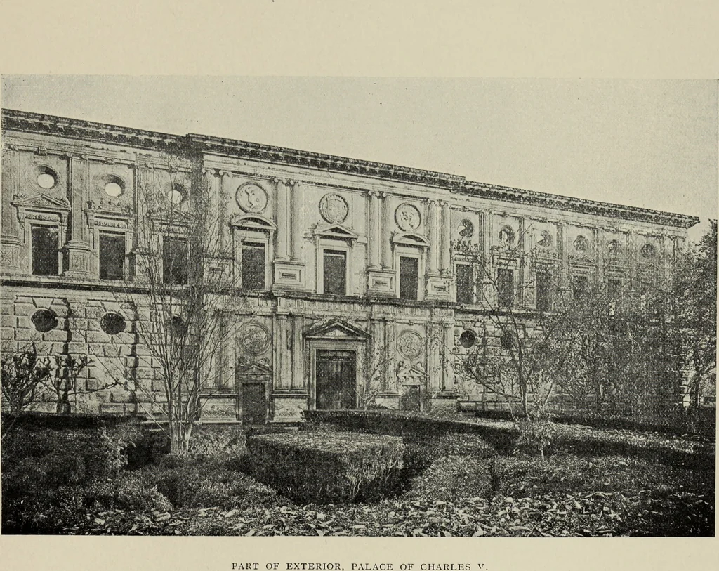 An illustration from The Alhambra, being a brief record of the Arabian conquest of the Peninsula, 1907, leaf 594