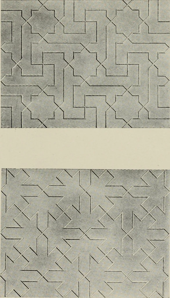 An illustration from The Alhambra, being a brief record of the Arabian conquest of the Peninsula, 1907, leaf 606