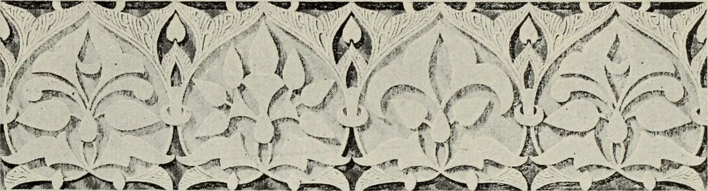 An illustration from The Alhambra, being a brief record of the Arabian conquest of the Peninsula, 1907, leaf 612