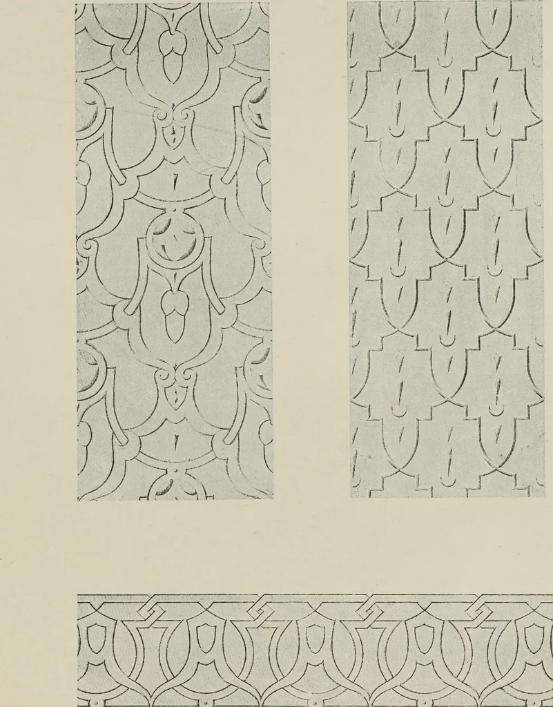 An illustration from The Alhambra, being a brief record of the Arabian conquest of the Peninsula, 1907, leaf 620