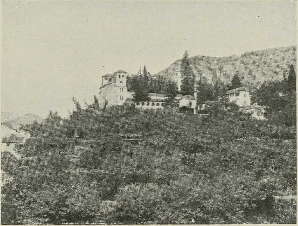 An illustration from The Alhambra, being a brief record of the Arabian conquest of the Peninsula, 1907, leaf 640