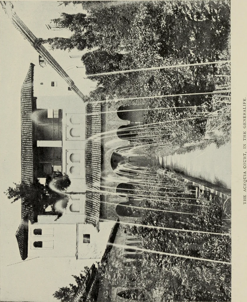 An illustration from The Alhambra, being a brief record of the Arabian conquest of the Peninsula, 1907, leaf 664