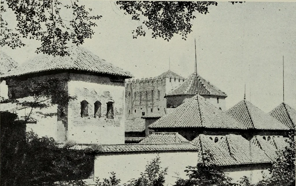 An illustration from The Alhambra, being a brief record of the Arabian conquest of the Peninsula, 1907, leaf 67