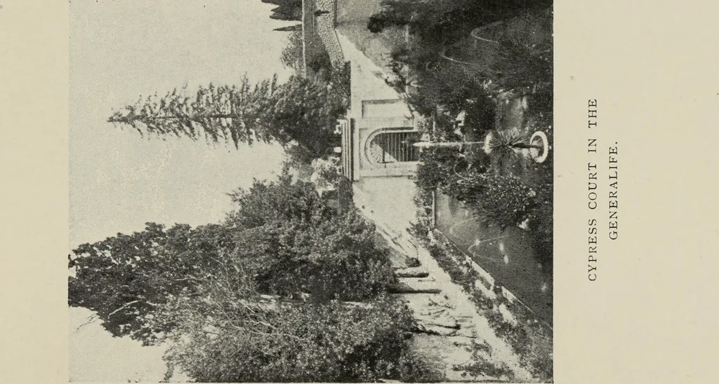 An illustration from The Alhambra, being a brief record of the Arabian conquest of the Peninsula, 1907, leaf 670