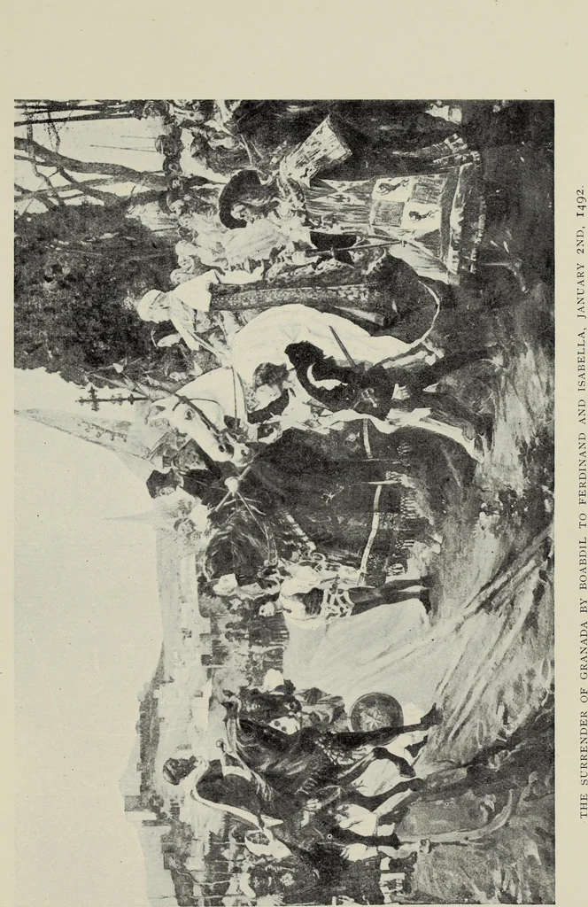 An illustration from The Alhambra, being a brief record of the Arabian conquest of the Peninsula, 1907, leaf 78
