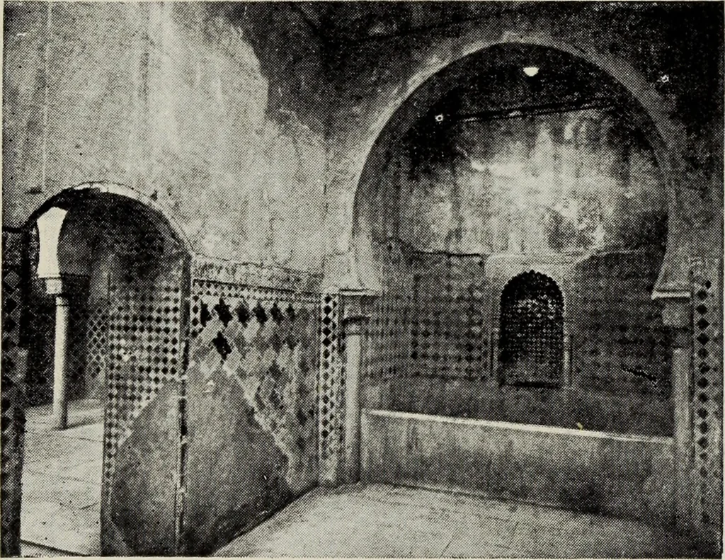 An illustration from The Alhambra, being a brief record of the Arabian conquest of the Peninsula, 1907, leaf 94