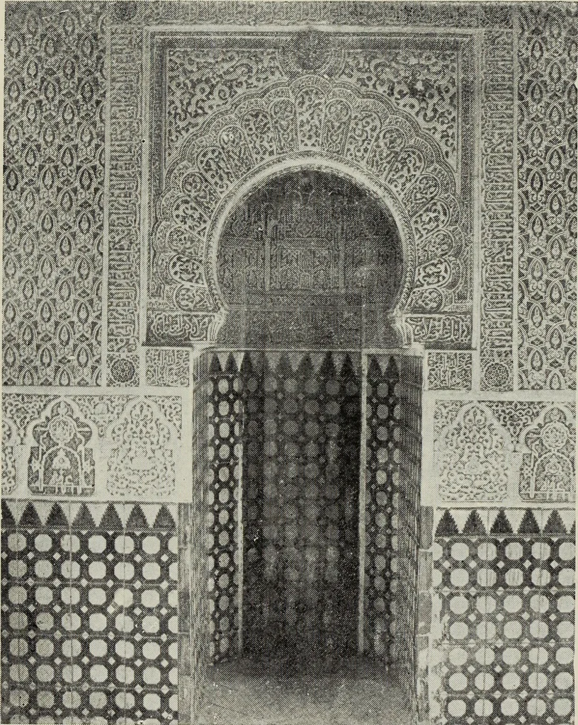 An illustration from The Alhambra, being a brief record of the Arabian conquest of the Peninsula, 1907, leaf 96