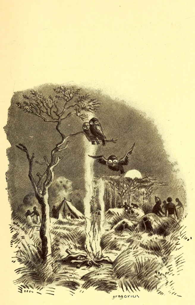 An illustration from Ali Moçambique : Bilder aus dem Leben eines schwarzen Fabeldichters, 1922, leaf 159