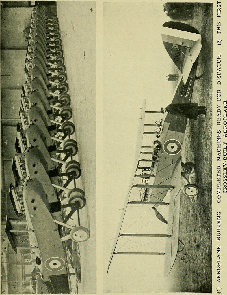 An illustration from All about aircraft of today, 1919, leaf 136