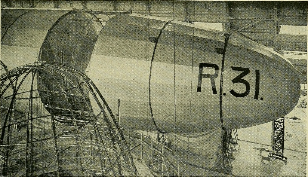 An illustration from All about aircraft of today, 1919, leaf 210