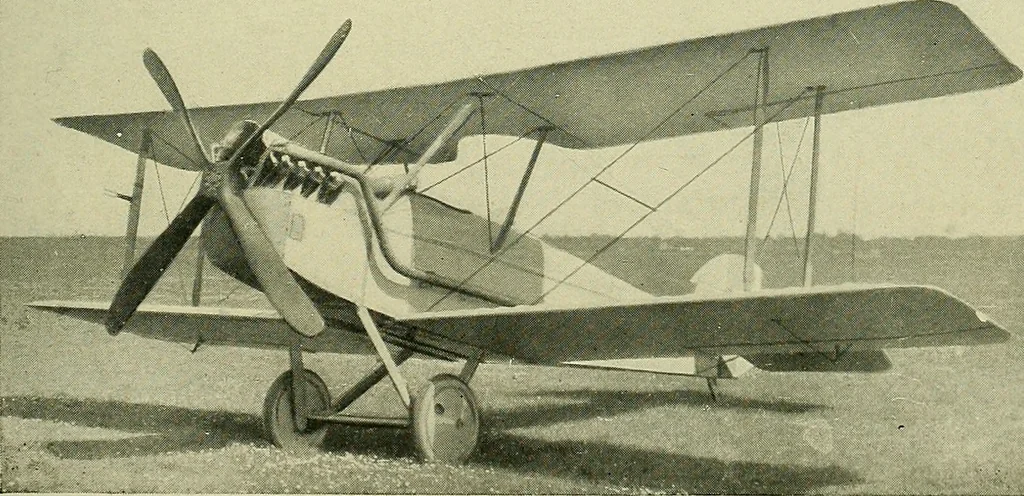 An illustration from All about aircraft of today, 1919, leaf 312