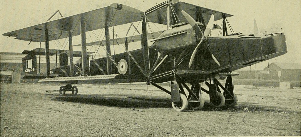 An illustration from All about aircraft of today, 1919, leaf 332