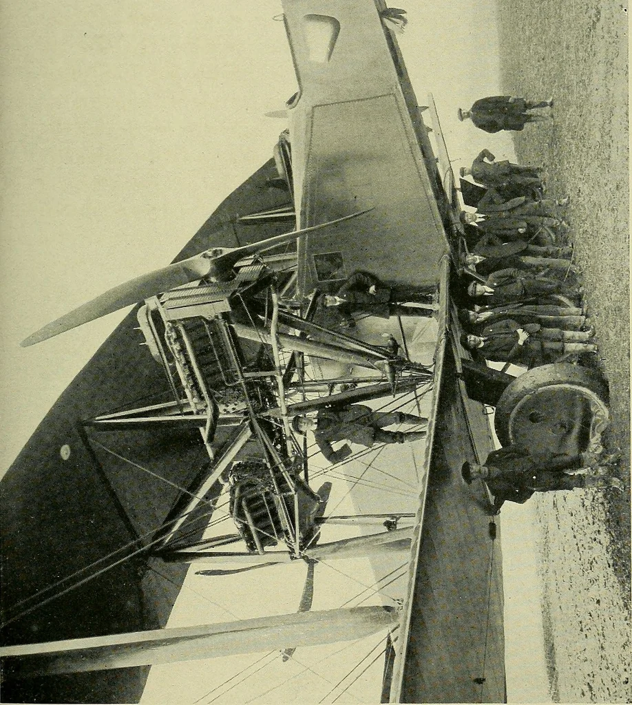 An illustration from All about aircraft of today, 1919, leaf 346