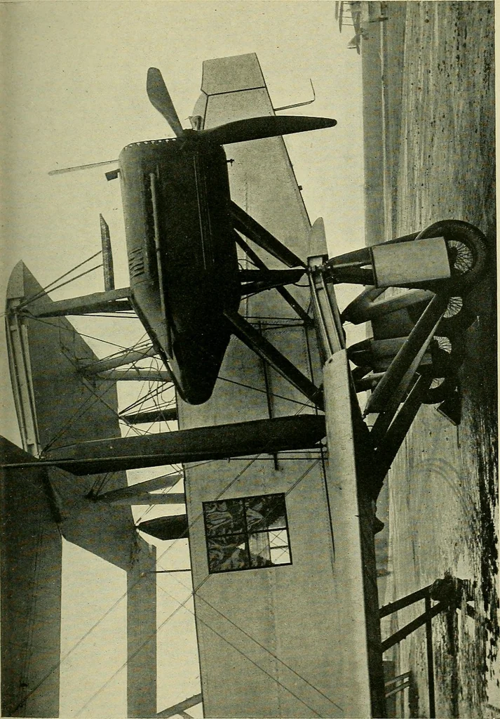 An illustration from All about aircraft of today, 1919, leaf 370