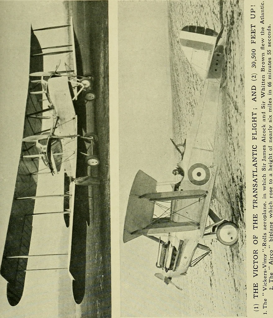 An illustration from All about aircraft of today, 1919, leaf 398