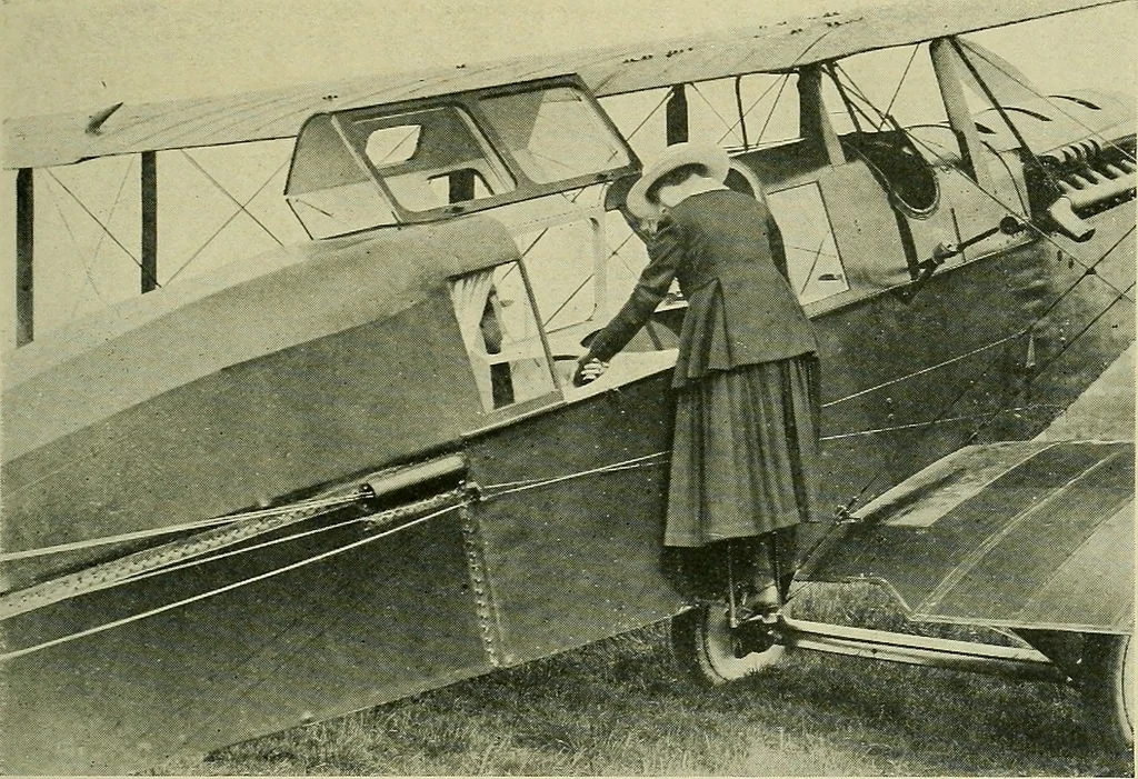 An illustration from All about aircraft of today, 1919, leaf 408