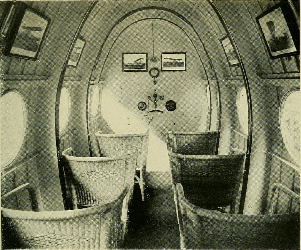 An illustration from All about aircraft of today, 1919, leaf 416