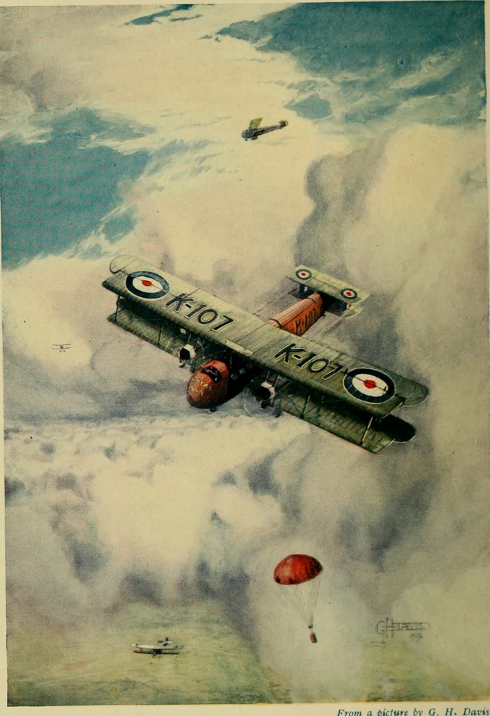 An illustration from All about aircraft of today, 1919, leaf 7