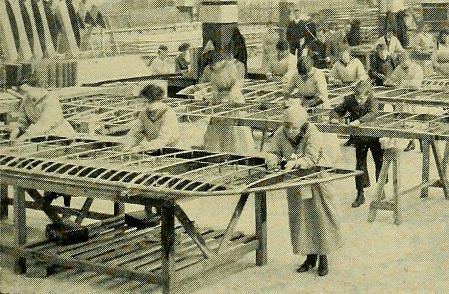 An illustration from All about aircraft of today, 1919, leaf 80