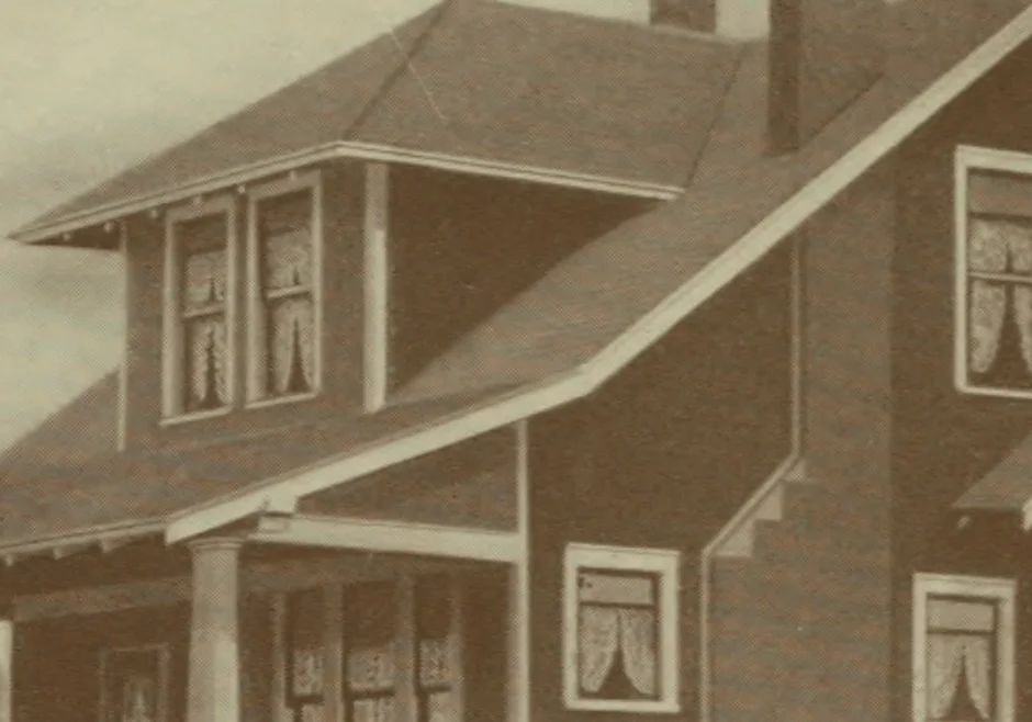 An illustration from Alladin homes : complete cities or single homes : catalogue no. 15. --, 1919, leaf 72
