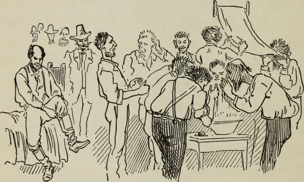 An illustration from All around a palette, 1878, leaf 201