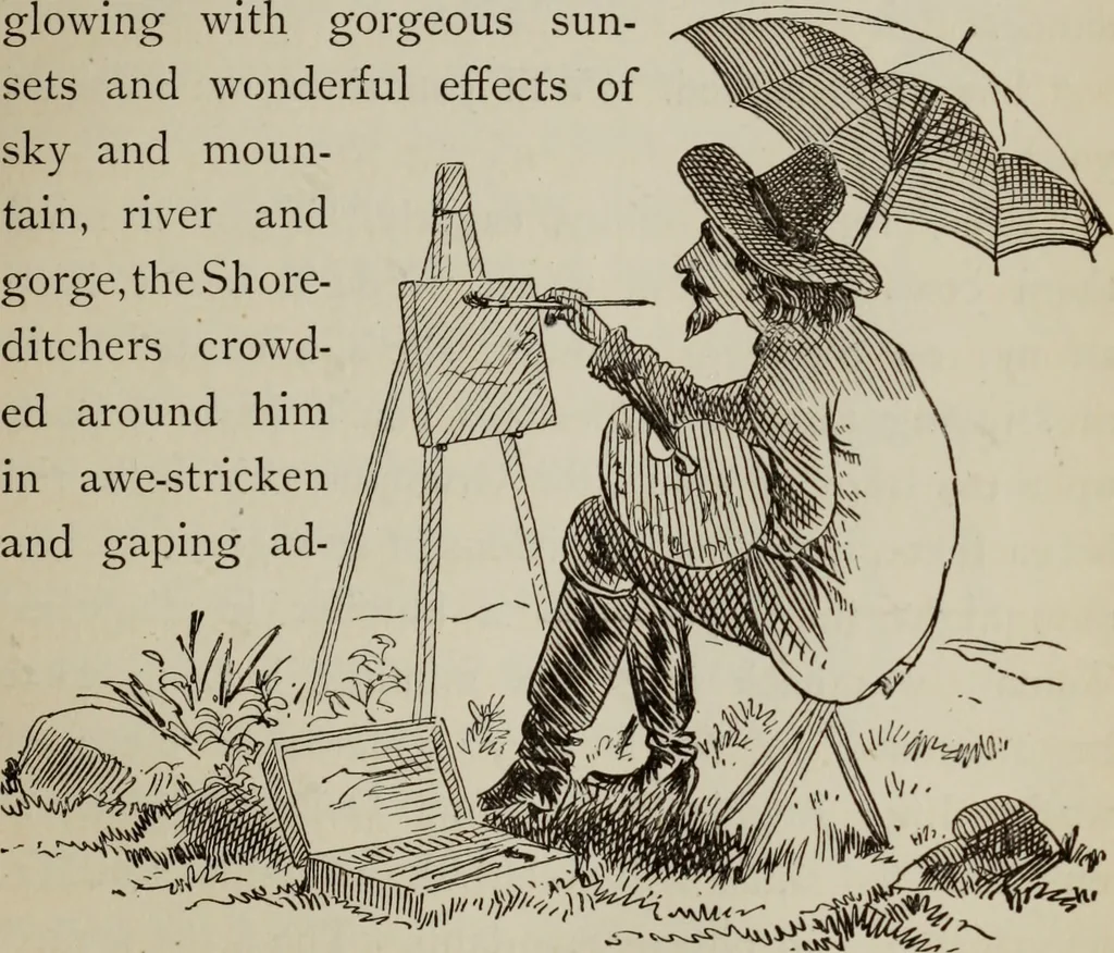 An illustration from All around a palette, 1878, leaf 204