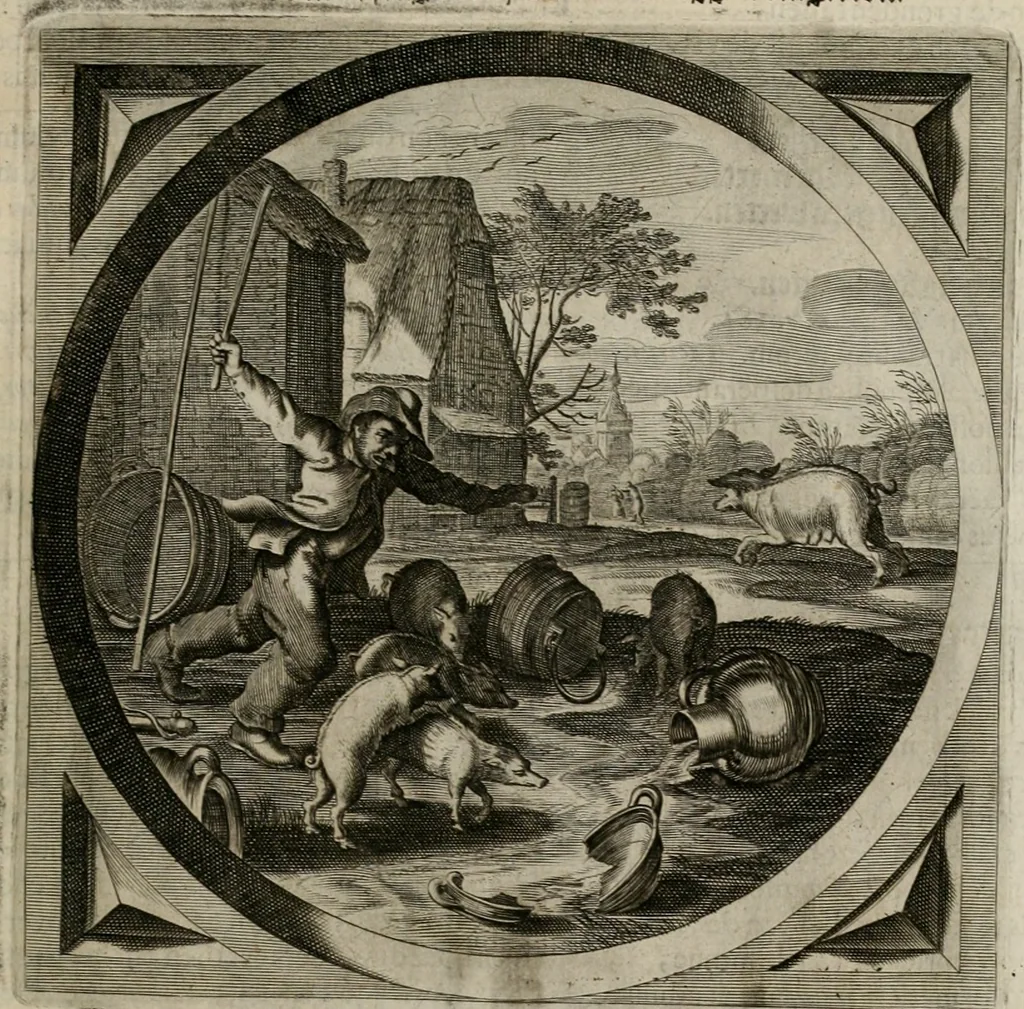An illustration from Alle de wercken, so ouden als nieuwen, 1658, leaf 672