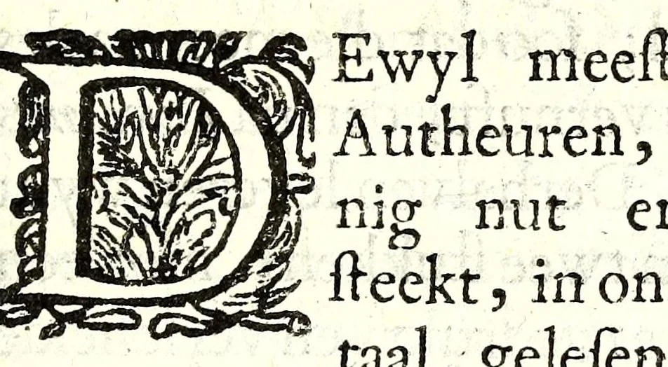 An illustration from Alle de werken van Lucianus den Samosatenser : nieuwlyks uit het Grieks vertaalt, 1679, leaf 13