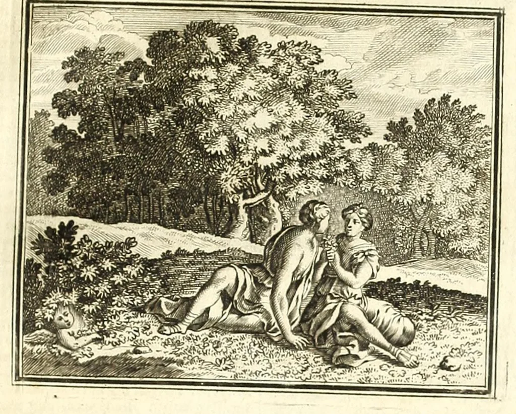 An illustration from Alle de werken van Publ. Ovidius Naso, 1700, leaf 103
