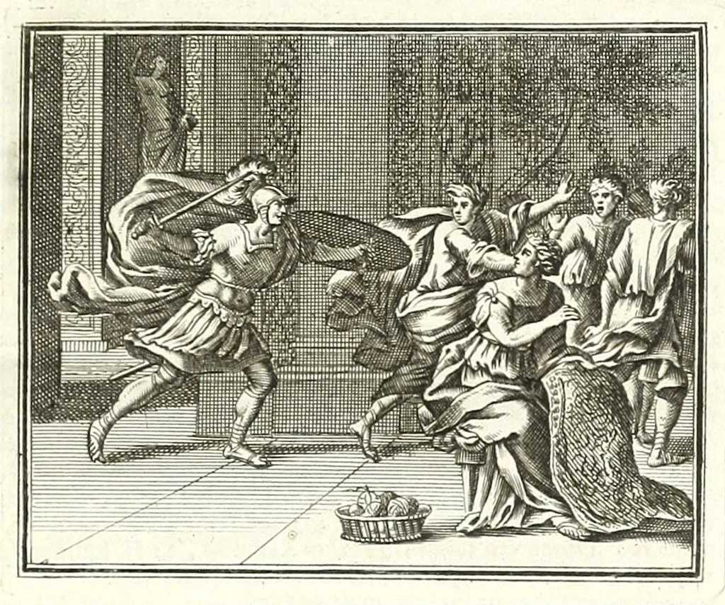 An illustration from Alle de werken van Publ. Ovidius Naso, 1700, leaf 17
