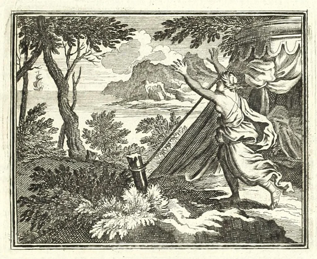 An illustration from Alle de werken van Publ. Ovidius Naso, 1700, leaf 21