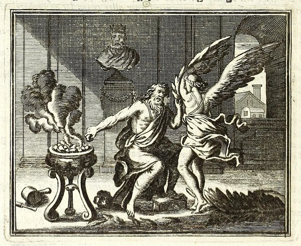 An illustration from Alle de werken van Publ. Ovidius Naso, 1700, leaf 242
