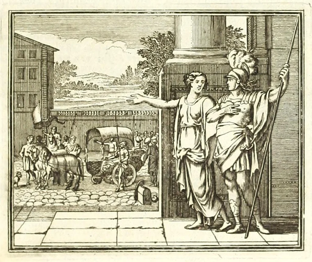 An illustration from Alle de werken van Publ. Ovidius Naso, 1700, leaf 263