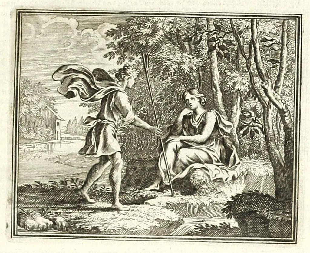 An illustration from Alle de werken van Publ. Ovidius Naso, 1700, leaf 37